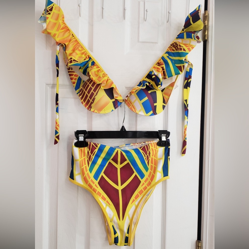 African tribal bikini two piece